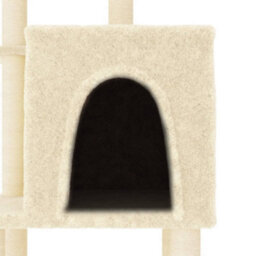 Walplus Cat Tree With Sisal Scratching Posts Cream 97 Cm - thumbnail 6