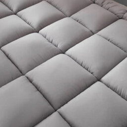 Xl Size Hotel Quality 10Cm Deep King Size Grey Mattress Topper Hypoallergenic Fibre Fill - thumbnail 6