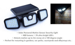 Netagon Home Outdoor Garden Driveway Motion Detected Solar Powered Led Security Light - thumbnail 3