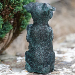 Burgess Begging Terrier Resin Puppy Dog Statue Bronze Finish Outdoor Garden Ornament Home Vintage Style Sculpture British Pet Gift - thumbnail 6
