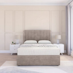 "Sloomy 4Ft6 Manhattan Plush Pebble Memory Foam Bed Set With 4 Drawers, Mattress & 26"" Headboard - Double" - thumbnail 2