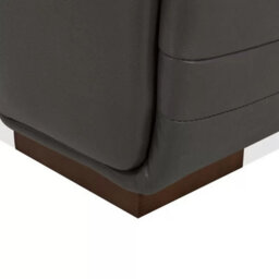 Xample Aiden & Ivy Karson Dark Grey Leather Sectional Sofa Top Grain Leather, 3 Power Recliners With Power Headrests, Storage Console - thumbnail 7