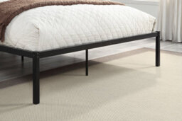 Atwick Black Modern Minimalistic Small Double Metal Bed - thumbnail 4