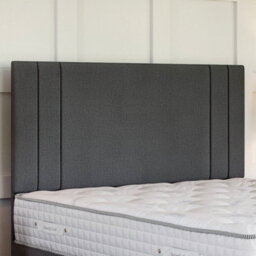 Divan Base Direct Lino Charcoal Platform Top Divan Bed No Storage Base 4Ft6 Double + Verona Floor Standing Headboard - thumbnail 2