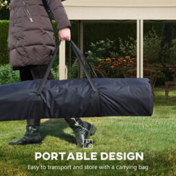 Outsunny Garden Folding Tent Heavy Duty Pop Up Gazebo For Party Cream - thumbnail 6