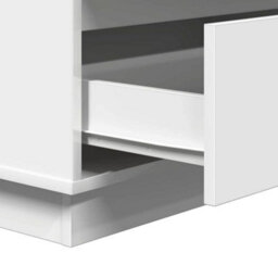 Berkfield Bedside Cabinet With Led White 71X34,5X75 Cm Engineered Wood - thumbnail 8