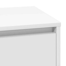 Berkfield Bedside Cabinet With Led White 71X34,5X75 Cm Engineered Wood - thumbnail 7
