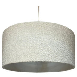 CGC Lighting Cgc Petra 45Cm Large White Boucle Ceiling Or Table Lamp Shade - thumbnail 2