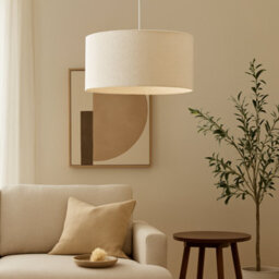 CGC Lighting Cgc Petra 45Cm Large White Boucle Ceiling Or Table Lamp Shade - thumbnail 5