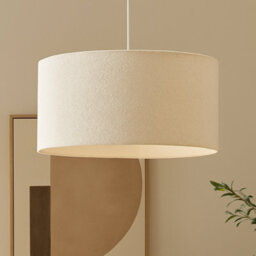 CGC Lighting Cgc Petra 45Cm Large White Boucle Ceiling Or Table Lamp Shade - thumbnail 4
