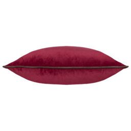 furn. Furn Meridian Velvet Polyester Filled Cushion, Cranberry/mocha, 45 X 45Cm - thumbnail 2