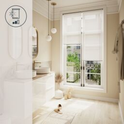 GoodHome Badallo Corded Optic White Daylight & Thermal Roller Blind (W)60Cm (L)180Cm - thumbnail 8