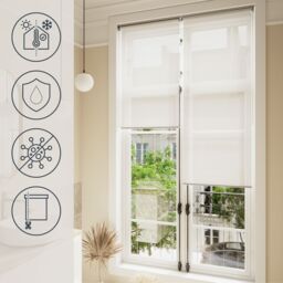 GoodHome Badallo Corded Optic White Daylight & Thermal Roller Blind (W)60Cm (L)180Cm - thumbnail 9