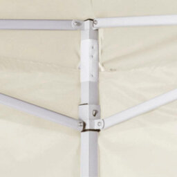 Walplus Professional Folding Party Tent Garden Gazebo Canopy With 2 Sidewalls 2X2 M Steel Cream - thumbnail 3
