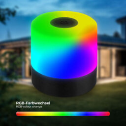 B.k.licht Led Desk Light Table Lamp Rechargeable Cordless Rgbw Outdoor Ip44 Black - thumbnail 7