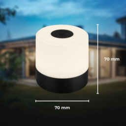 B.k.licht Led Desk Light Table Lamp Rechargeable Cordless Rgbw Outdoor Ip44 Black - thumbnail 5