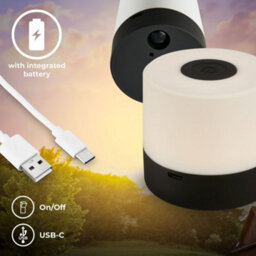 B.k.licht Led Desk Light Table Lamp Rechargeable Cordless Rgbw Outdoor Ip44 Black - thumbnail 3