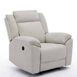 More4Homes Skye Linen Electric Recliner Chair (Beige) - thumbnail 8