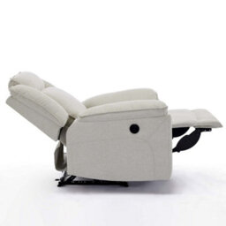 More4Homes Skye Linen Electric Recliner Chair (Beige) - thumbnail 5