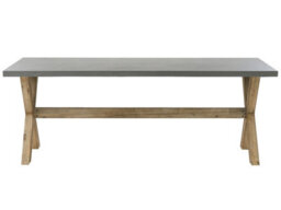 Beliani Garden Dining Set With Benches And Stools 8 Seater Olbia Concrete Grey - thumbnail 5