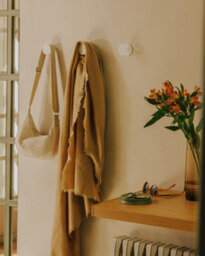 Cosmic Towel Hook, Robe Hook, Coat Hook, Self-Adhesive, Matt Black, Supports Up To 5Kg, Diabolo Collection - thumbnail 4