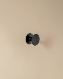 Cosmic Towel Hook, Robe Hook, Coat Hook, Self-Adhesive, Matt Black, Supports Up To 5Kg, Diabolo Collection - thumbnail 1