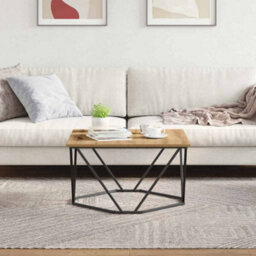 Berkfield Coffee Table Artisan Oak 80X80X45 Cm Engineered Wood - thumbnail 4