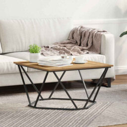 Berkfield Coffee Table Artisan Oak 80X80X45 Cm Engineered Wood - thumbnail 1
