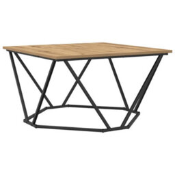 Berkfield Coffee Table Artisan Oak 80X80X45 Cm Engineered Wood - thumbnail 2
