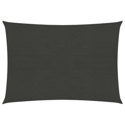 Berkfield Sunshade Sail 160 G/m2 Anthracite 2.5X3 M Hdpe - image 1