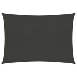 Berkfield Sunshade Sail 160 G/m2 Anthracite 2.5X3 M Hdpe - thumbnail 1