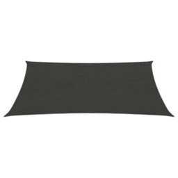Berkfield Sunshade Sail 160 G/m2 Anthracite 2.5X3 M Hdpe - thumbnail 2