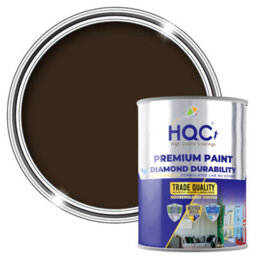 Hqc Wood Paint - Weatherproof For Fences, Gates, Sheds & Furniture - Brown - 1L - thumbnail 1