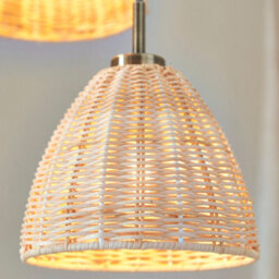 First Choice Lighting Set Of 2 Celie - Rattan And Antique Brass 3 Light Cluster Pendants - thumbnail 7