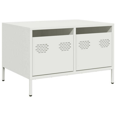 Berkfield Industrial Tv Cabinet White 68X50X43.5 Cm Cold-Rolled Steel - image 1