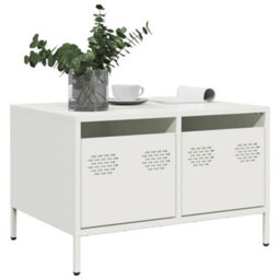 Berkfield Industrial Tv Cabinet White 68X50X43.5 Cm Cold-Rolled Steel - thumbnail 2