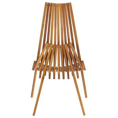 Wyld And Coco Set Of 2 Acacia Wood Foldable Garden Chairs Rustic Modern - Brown, Steel Fittings - image 1