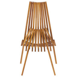 Wyld And Coco Set Of 2 Acacia Wood Foldable Garden Chairs Rustic Modern - Brown, Steel Fittings - thumbnail 1