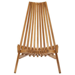 Wyld And Coco Set Of 2 Acacia Wood Foldable Garden Chairs Rustic Modern - Brown, Steel Fittings - thumbnail 5