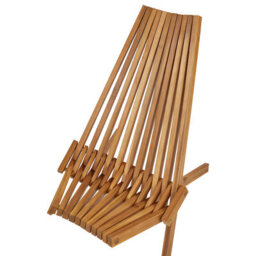 Wyld And Coco Set Of 2 Acacia Wood Foldable Garden Chairs Rustic Modern - Brown, Steel Fittings - thumbnail 7
