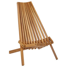 Wyld And Coco Set Of 2 Acacia Wood Foldable Garden Chairs Rustic Modern - Brown, Steel Fittings - thumbnail 4