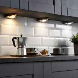 Litecraft Grai Satin Nickel 3 Watt Led Triangle Under Cabinet Light - thumbnail 1