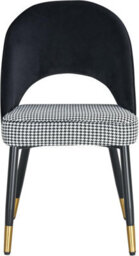 Hygrad Built to Survive Set Of 2 Dining Chairs Velvet Padded Seat Metal Legs Kitchen Chair Home Office Set - thumbnail 2