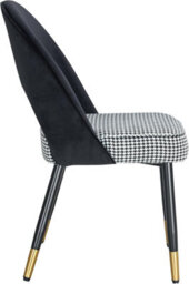 Hygrad Built to Survive Set Of 2 Dining Chairs Velvet Padded Seat Metal Legs Kitchen Chair Home Office Set - thumbnail 3