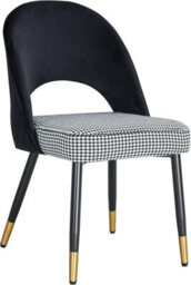 Hygrad Built to Survive Set Of 2 Dining Chairs Velvet Padded Seat Metal Legs Kitchen Chair Home Office Set - thumbnail 4
