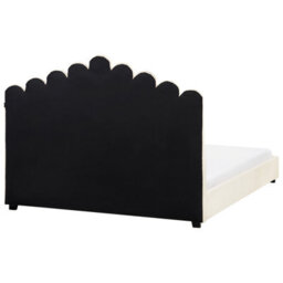 Beliani Bed Velvet Vincennes 160 X 200 Cm (Eu King Size) Off-White - thumbnail 6