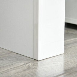 Homcom High Gloss Tv Stand Cabinet W/ Led Rgb Lights And Remote Control White - thumbnail 9