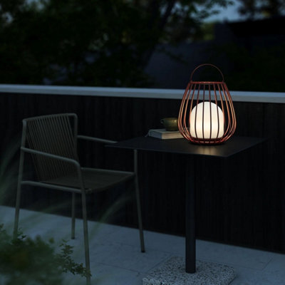 Nordlux Jim Outdoor Metal Lantern Battery 3-Level Dimming Red, Led - image 1
