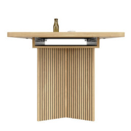 Matteo Extendable Rectangular Dining Table 120-160Cm - Natural - thumbnail 9