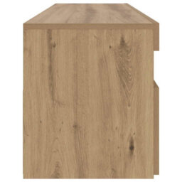 Berkfield Modern Tv Cabinet With Led Lights Artisan Oak 90X35X40 Cm Engineered Wood - thumbnail 8